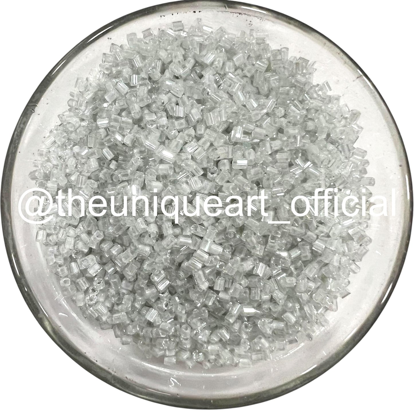 Pastel Grey Cut Beads