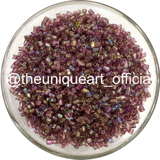 Wine Rainbow Cut Beads