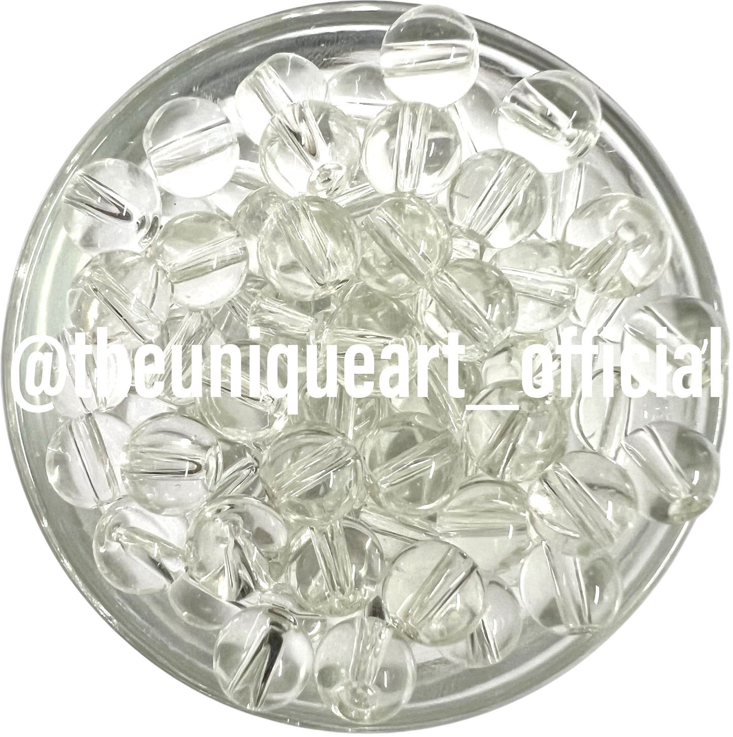 Transparent Gangajal Glass Jelly Beads