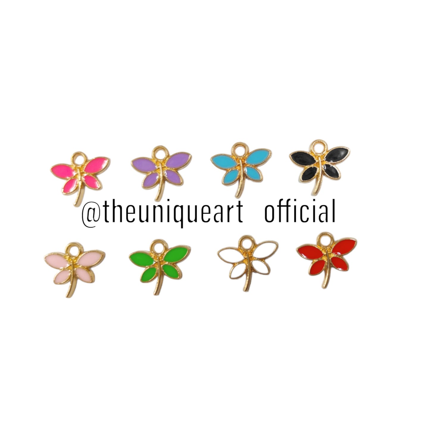 Butterfly Flower Charms Multicolour