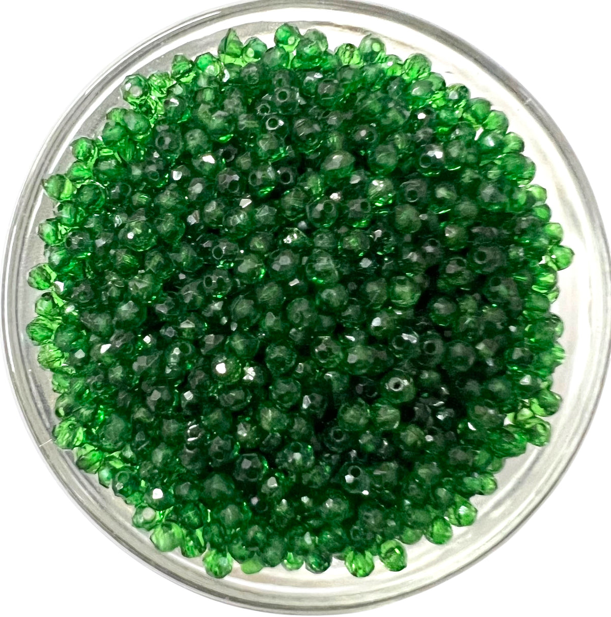 3mm Green Hydro Acrylic Crystal Beads