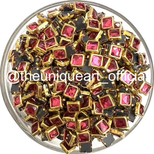 Rose Pink 4x4mm Glossy