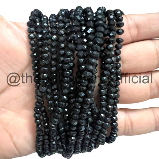 Black 4mm Crystal Beads