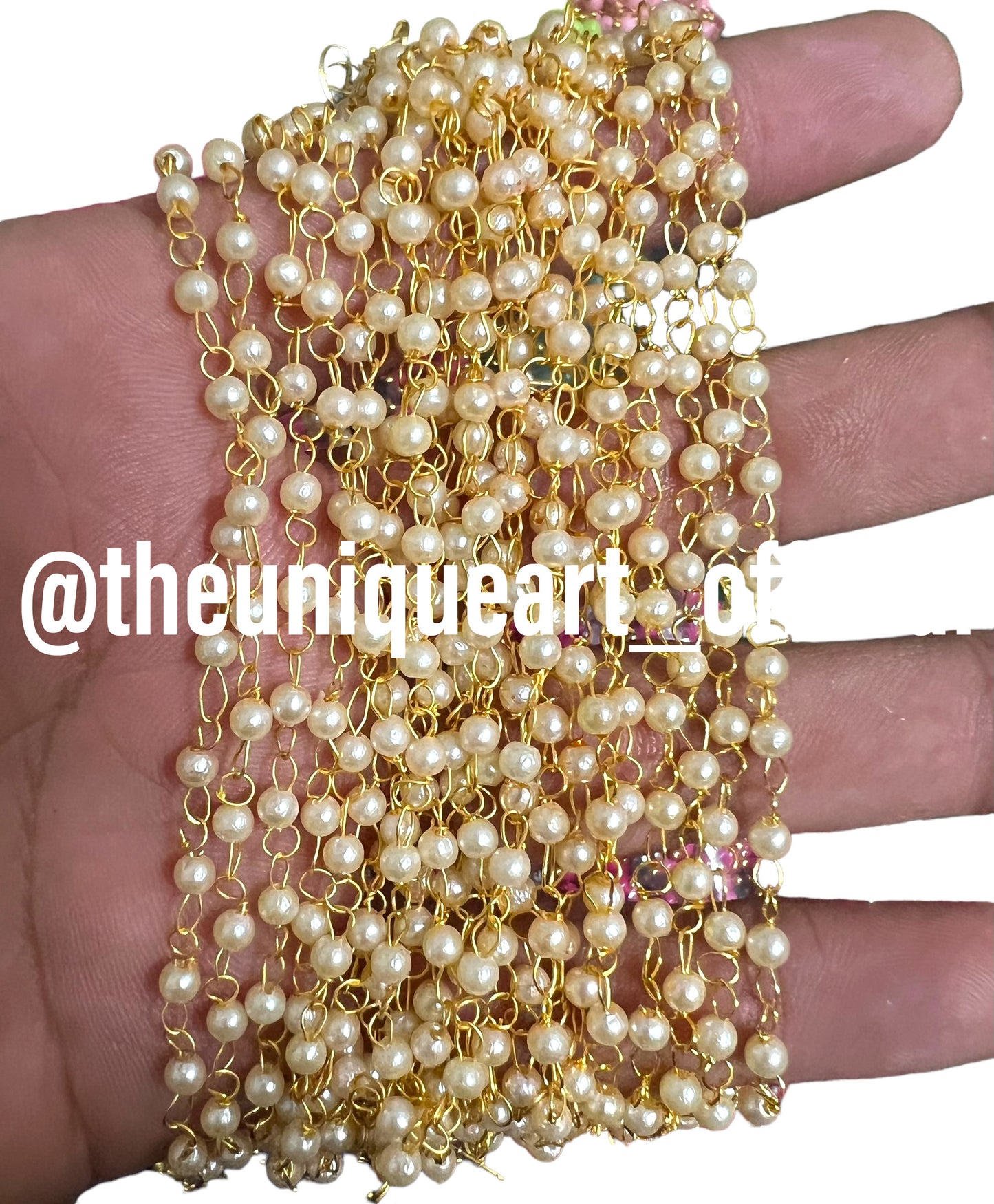 Pearl Link Chain 1 Bunch