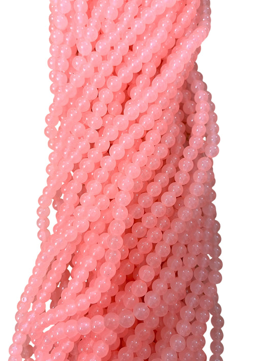 Pastel Peach Jelly Beads 8mm