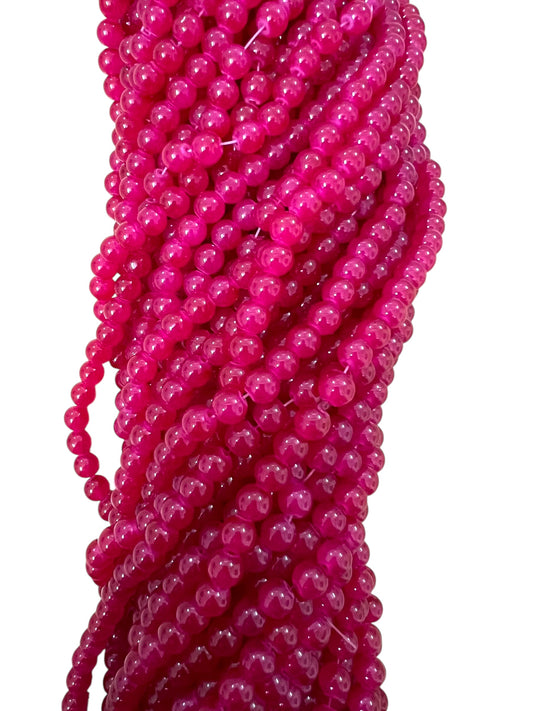 Dark Rani Jelly Beads 8mm