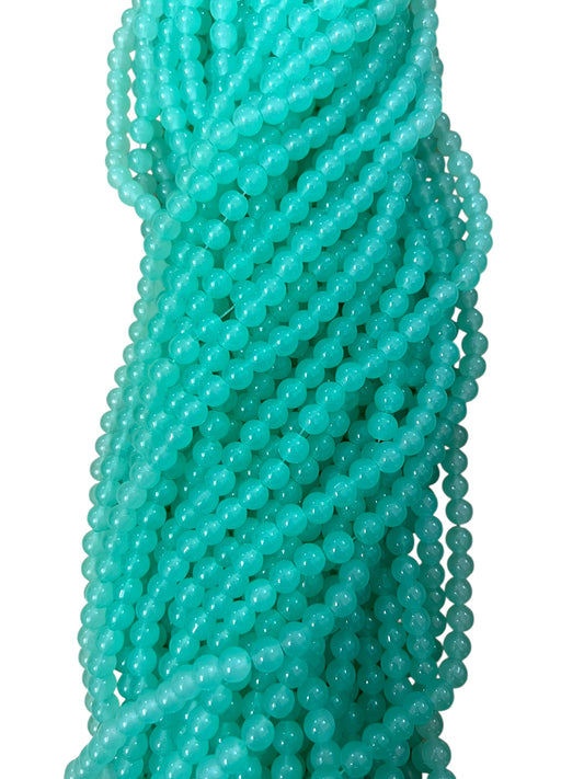 Sea Green Jelly Beads 8mm (73)