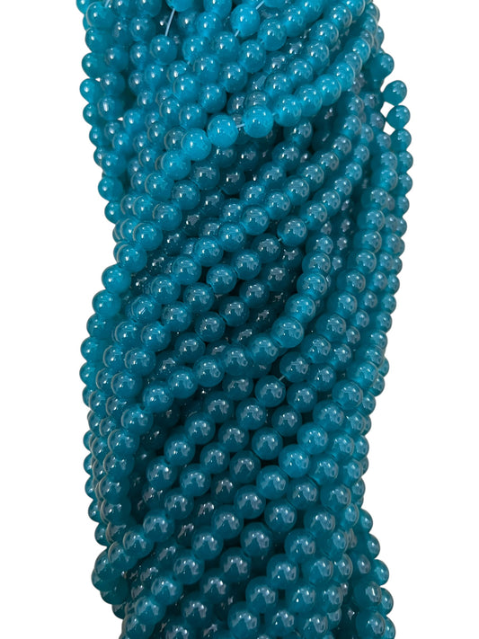 Peacock Emerald Jelly Beads 8mm