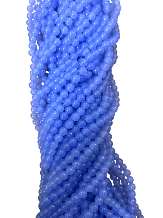 Pastel Blue Jelly Beads 8mm (19L)