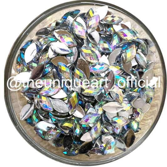 Rainbow Eye 8x4mm Resin Beads