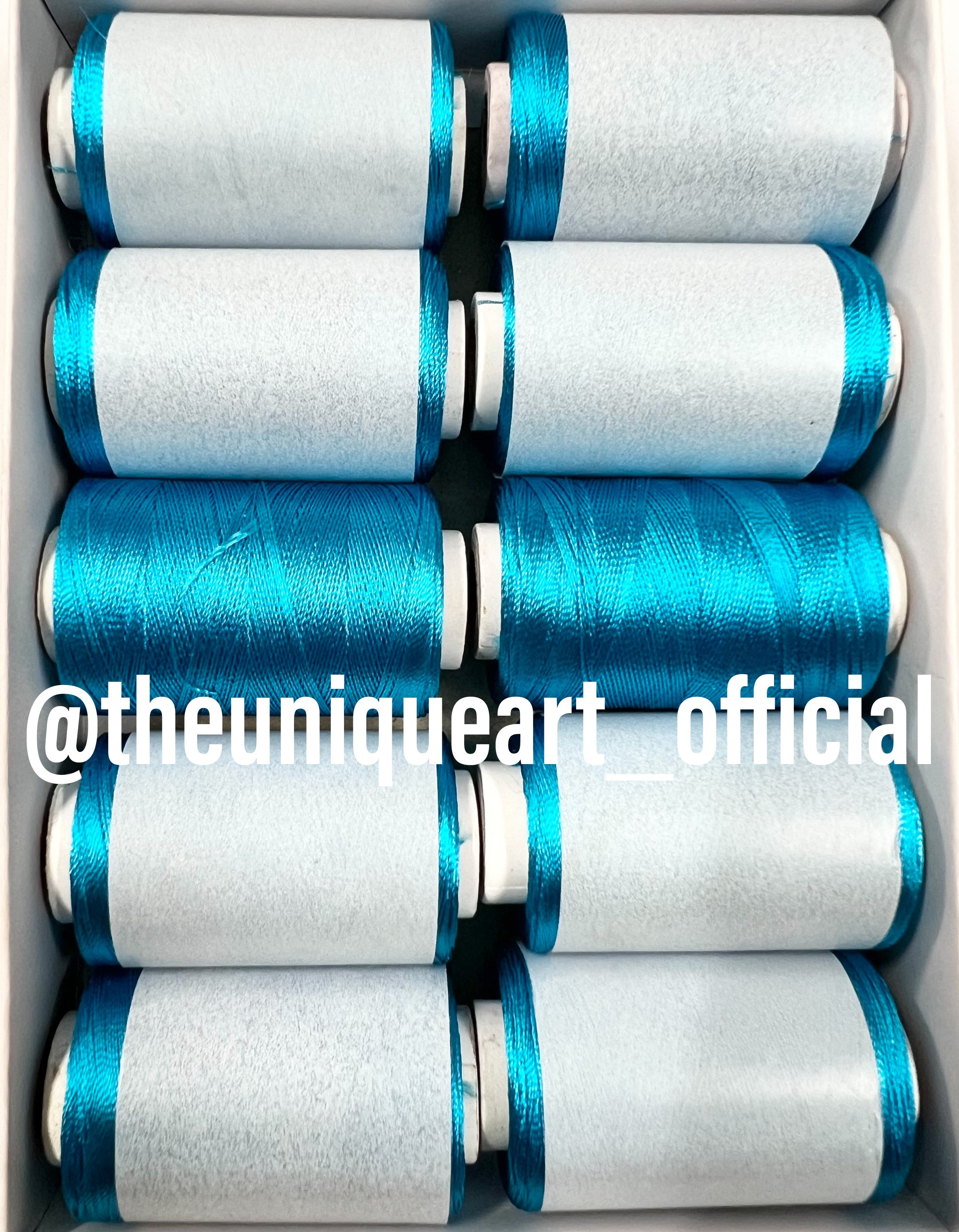 Unique Thread Light Blue / Firozi Silk Thread – The Unique Art