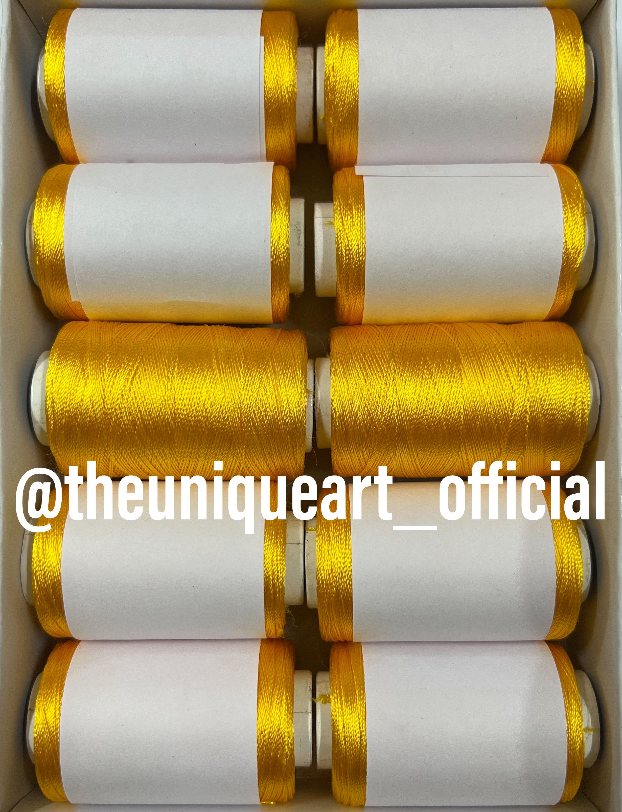 Unique Thread Golden Yellow Silk Thread – The Unique Art