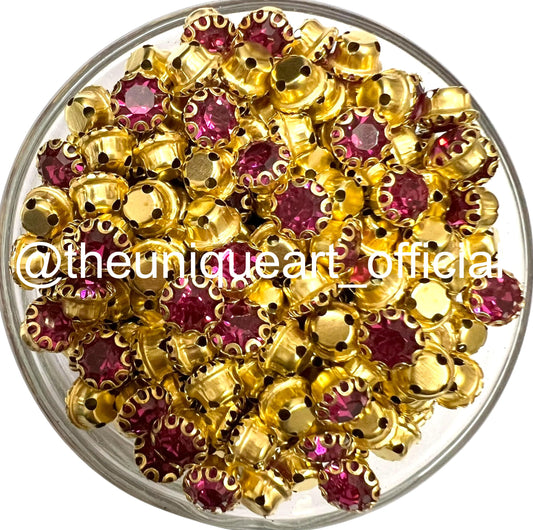 Rani 6mm Round Sunflower Clip Stone