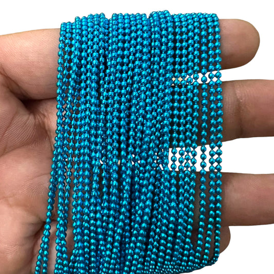 1.5mm Light Blue Ball Chain