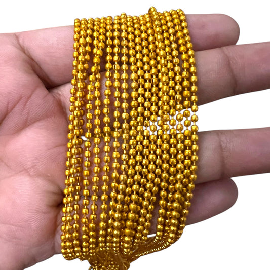 1.5mm Dark Gold Ball Chain
