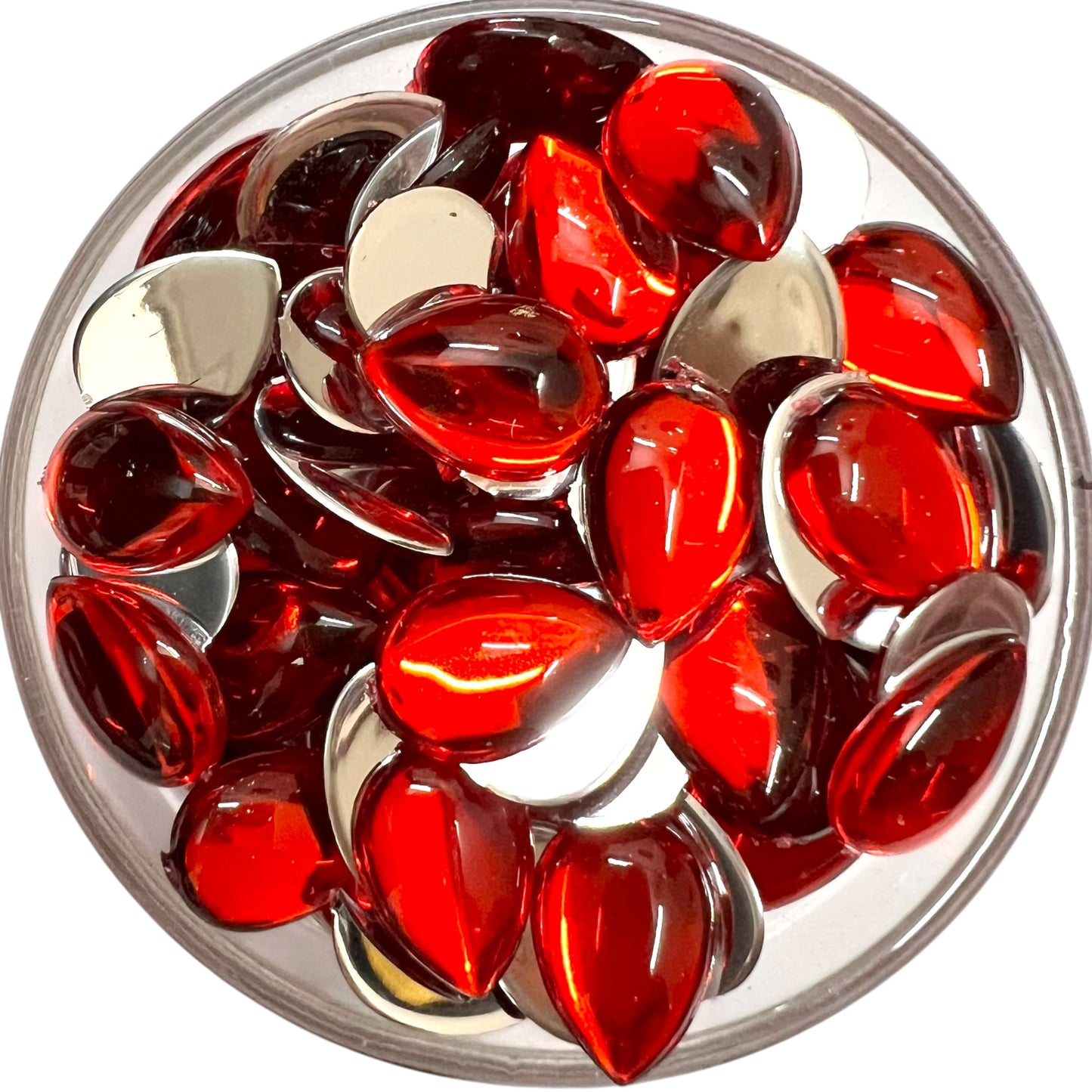 Red 10x14 Drop Acrylic Flat Base