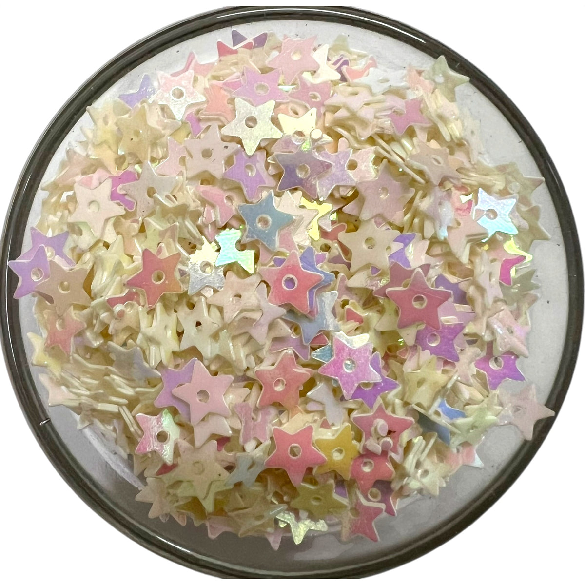 Star Rainbow Leaf Sequins