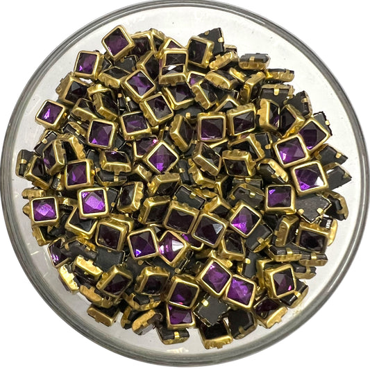 Dark Purple 4x4mm Glossy