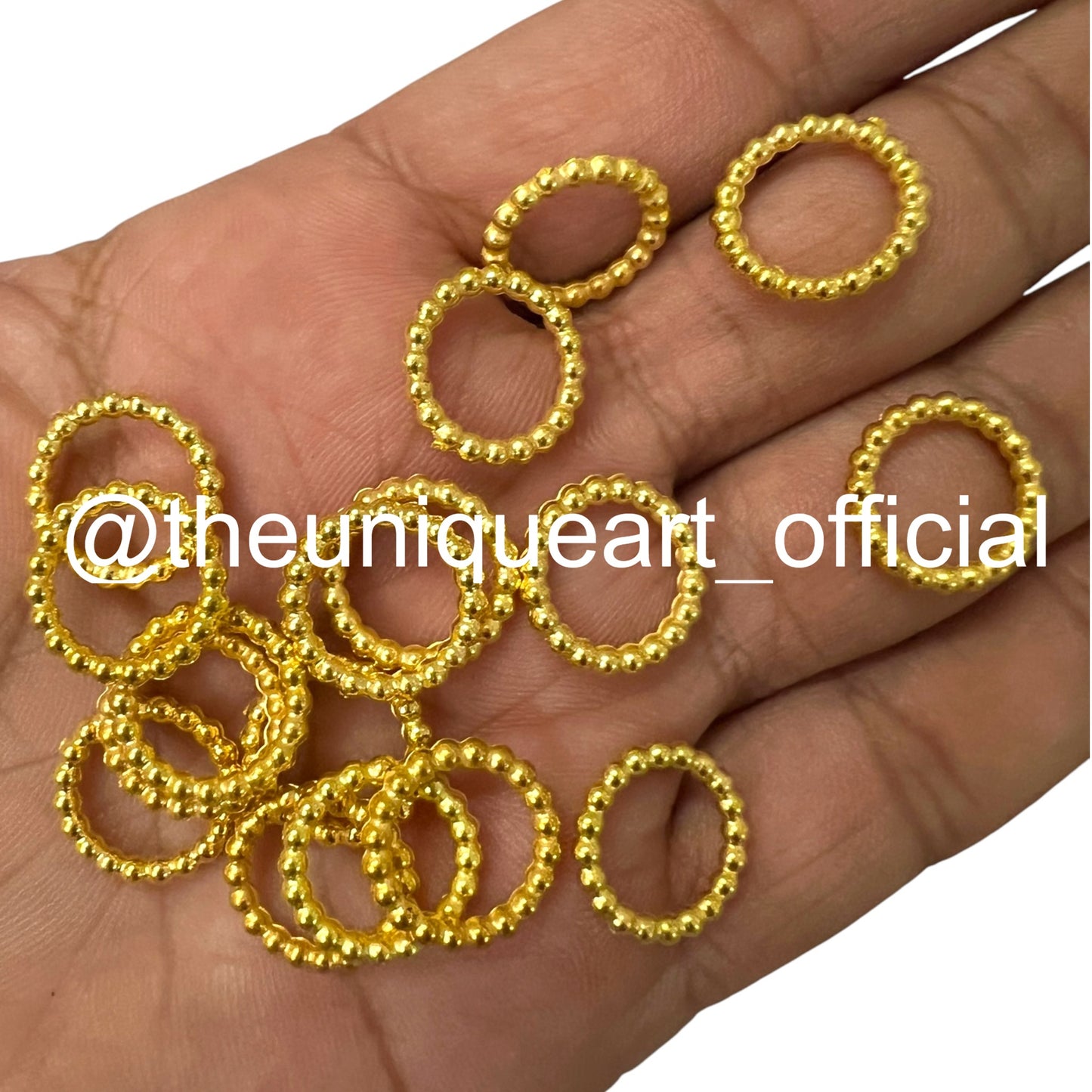 Golden CCB Ring For Jewellery Making & Craft Work