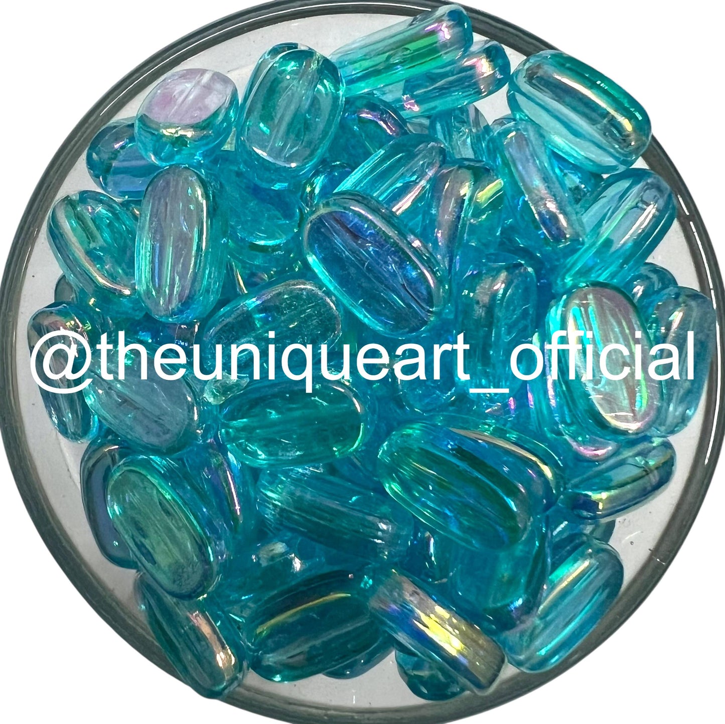 Light Blue Trans Rainbow 7x10