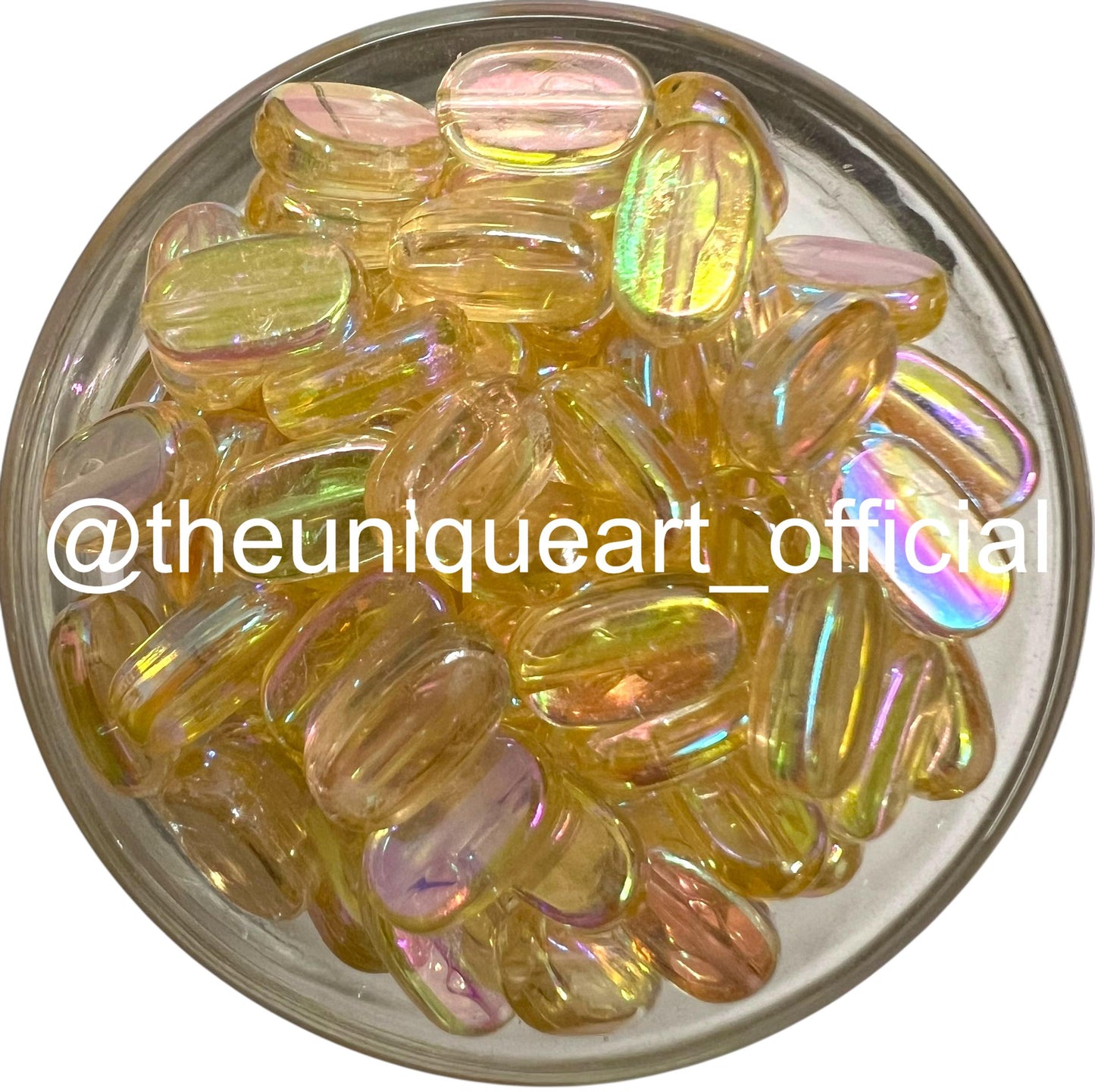 Light Golden Trans Rainbow 7x10