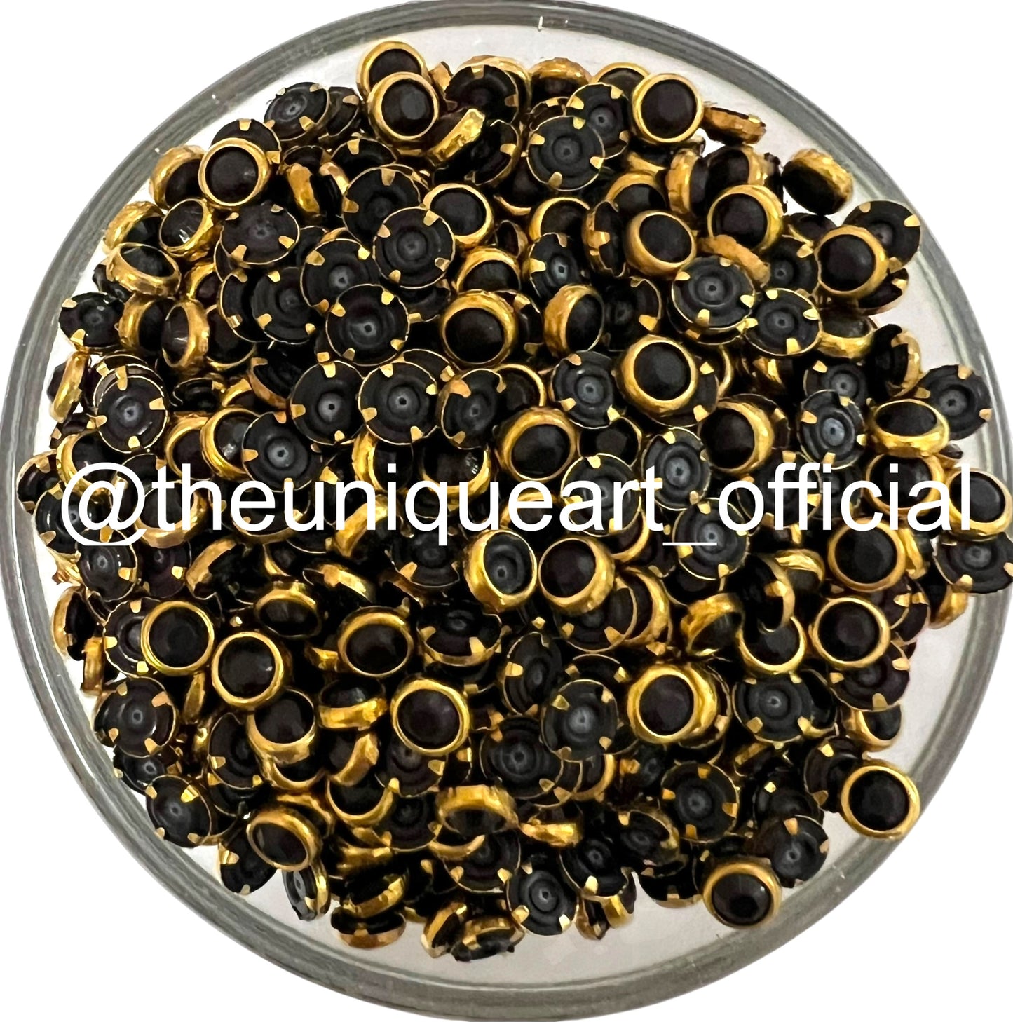 Black 4mm Round