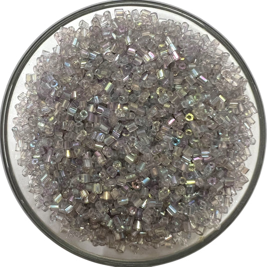 Grey Rainbow Cut Beads