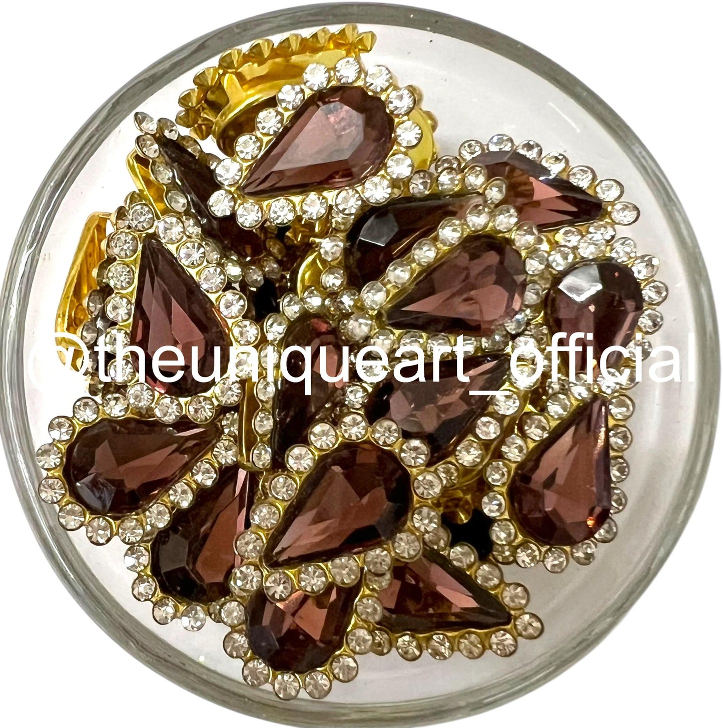 Wine 8x13mm Drop Side Ring