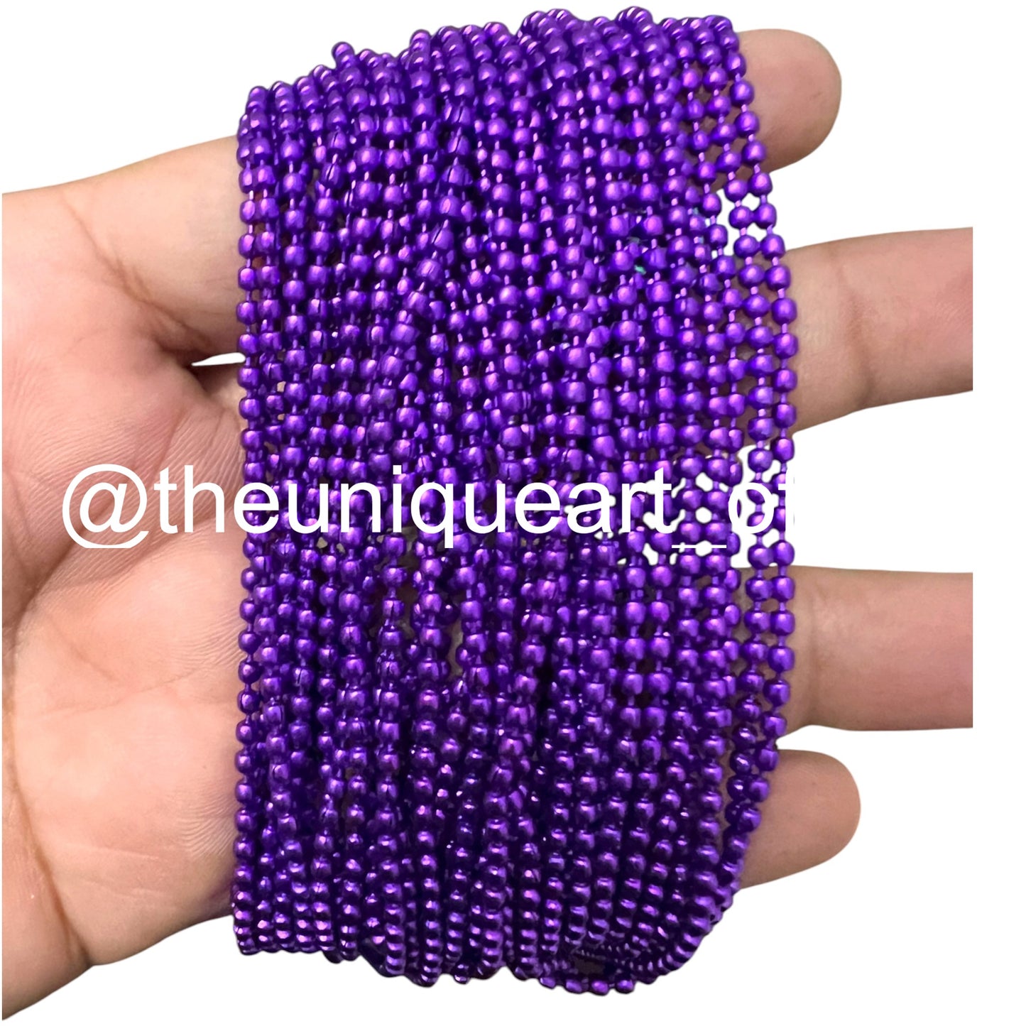 2mm Purple Ball Chain