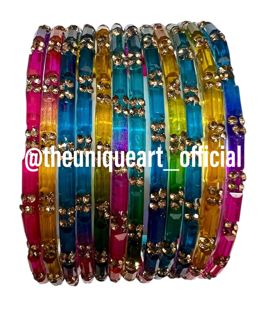 Multi Srivali Glass Bangles