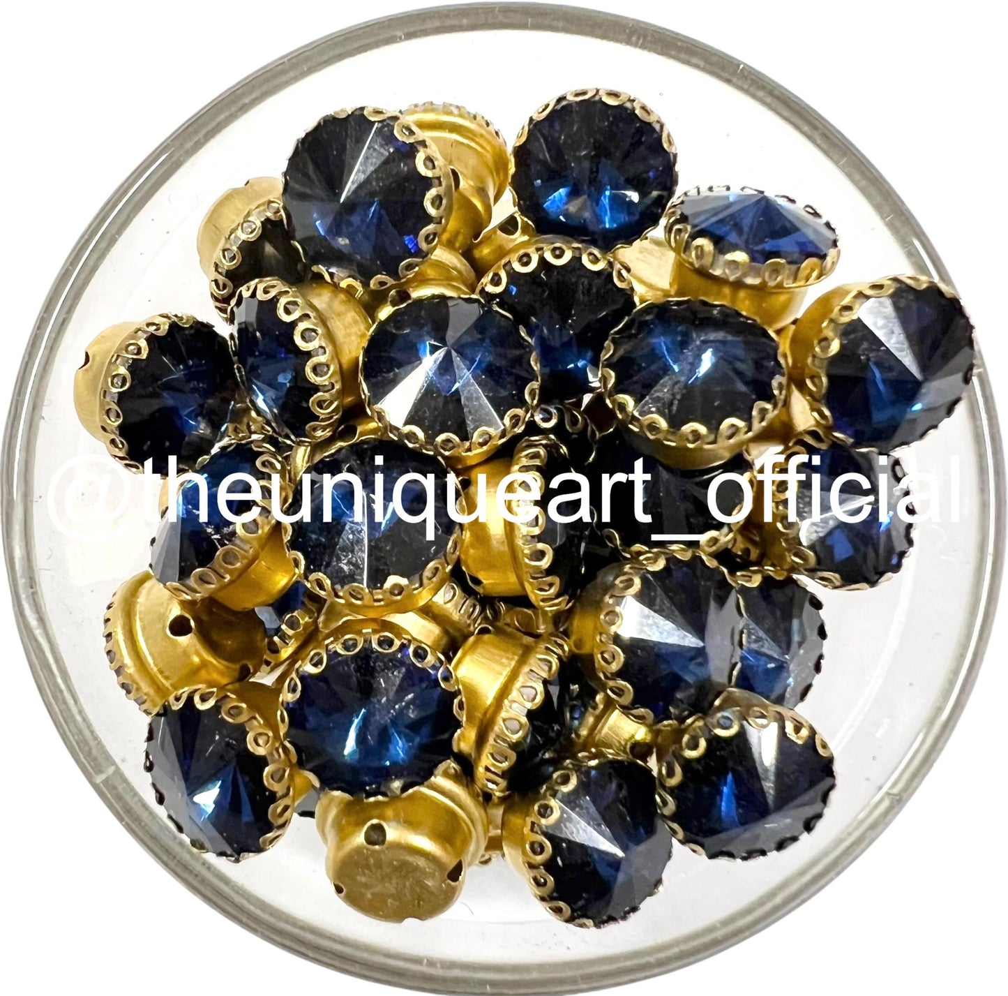 Navy Blue 10mm Round