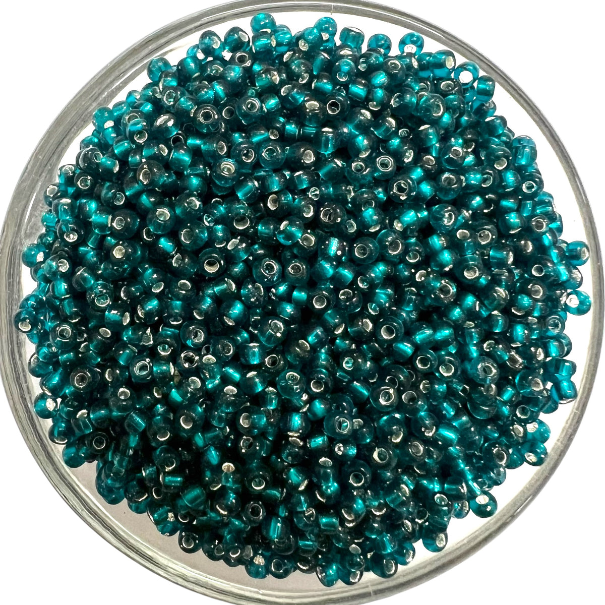 Shiny peacock sugar seed beads for traditional Aari embroidery and bridal jewellery making