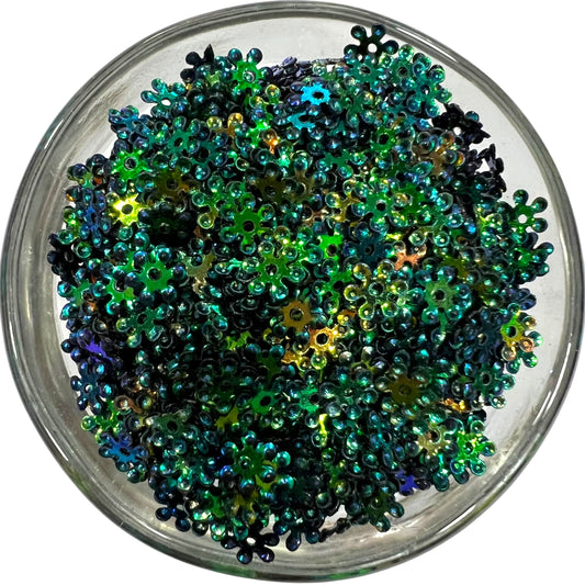 Black Rainbow Chakri Sequins