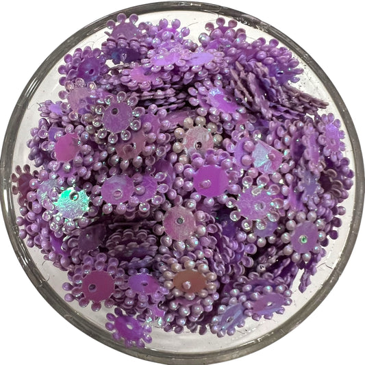 Purple Opaque Rainbow Chakri Sequins