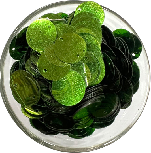 10mm Light Green Side Hole Metal Sequins