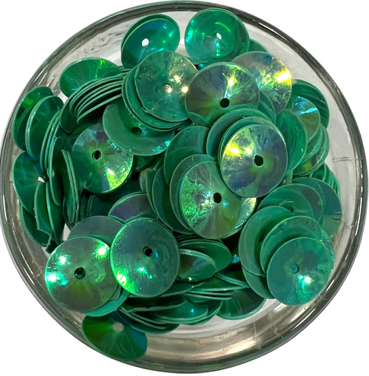 12mm Sea Green Katora Rainbow Sequins