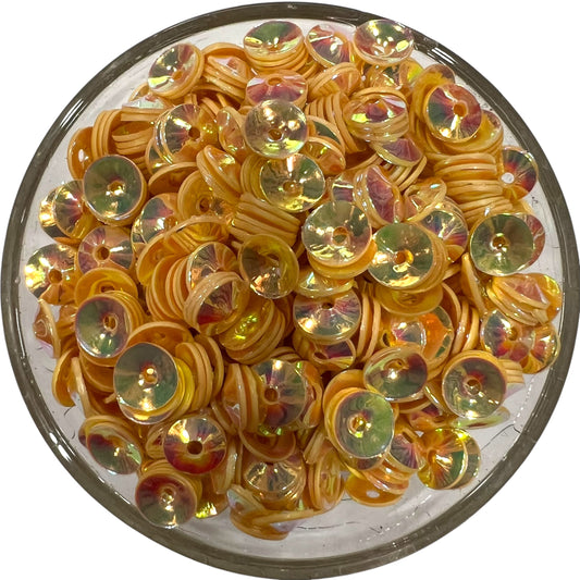 6mm Golden Katora Rainbow Sequins