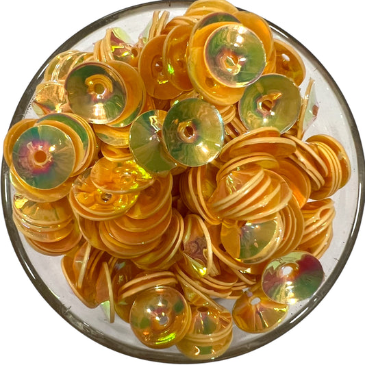 12mm Golden Katora Rainbow Sequins