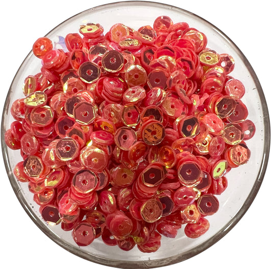 5mm Gajri Flower Rainbow Sequins