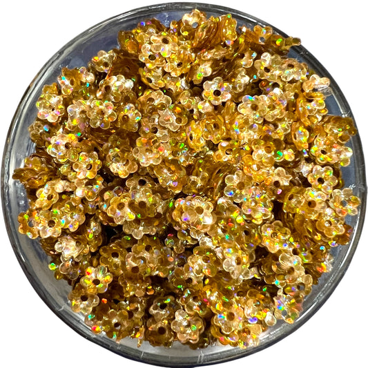 5mm Golden Disco Sequins
