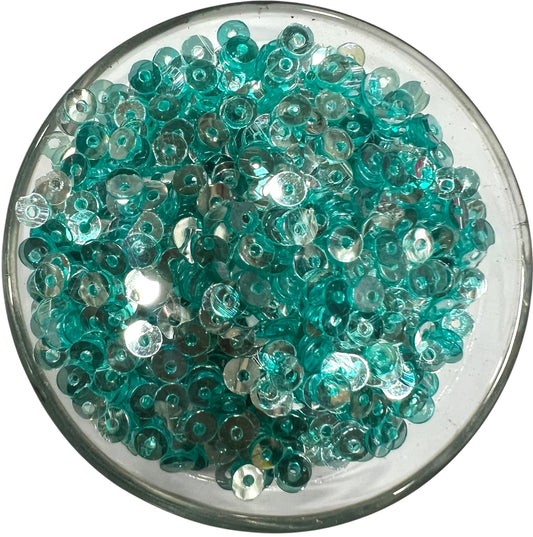 4mm Rama Green Glass Sequins