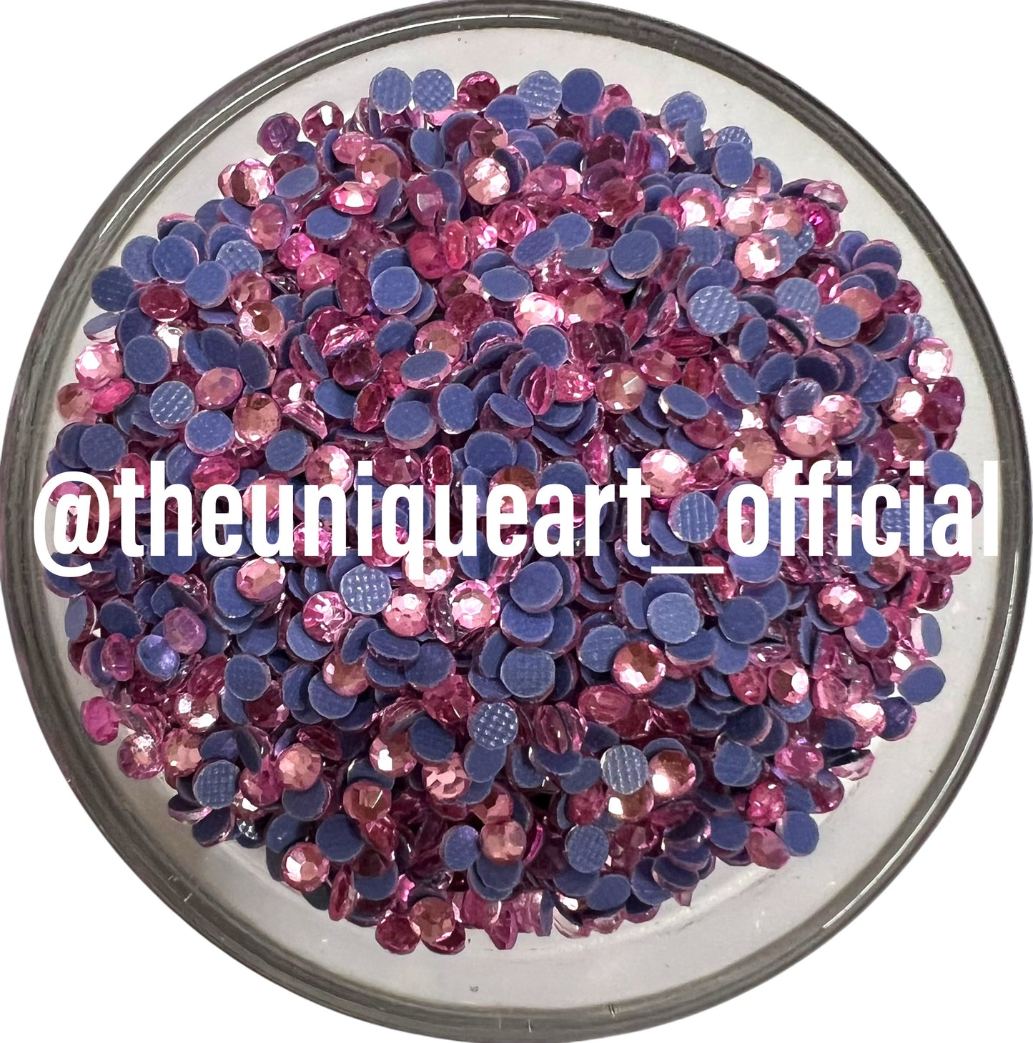 Pink Flatback Rhinestone 3mm