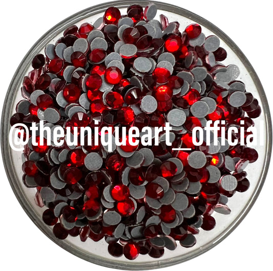 Red Flatback Rhinestone 4mm
