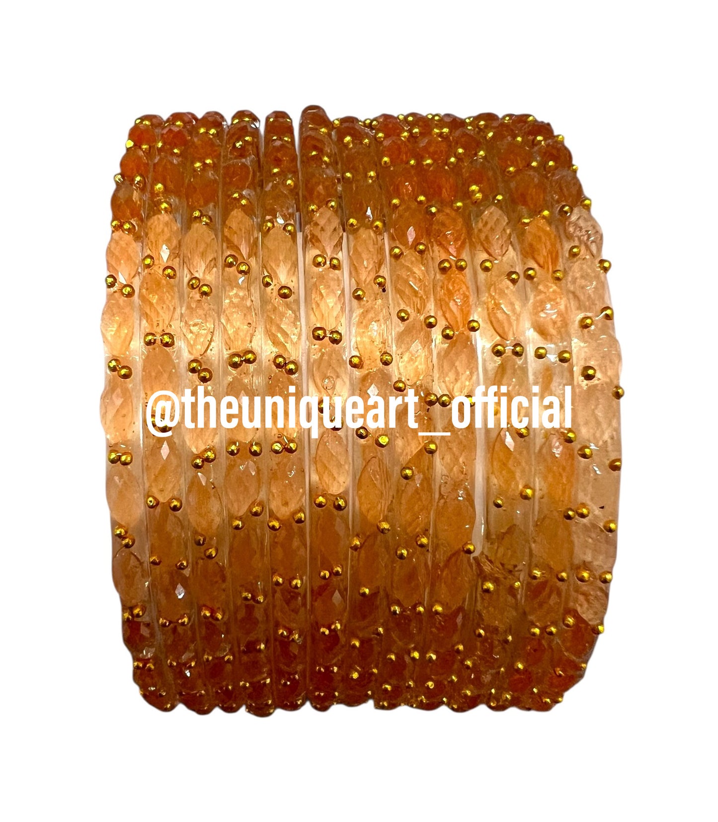 Peach Raindrop Bangles (Peach)