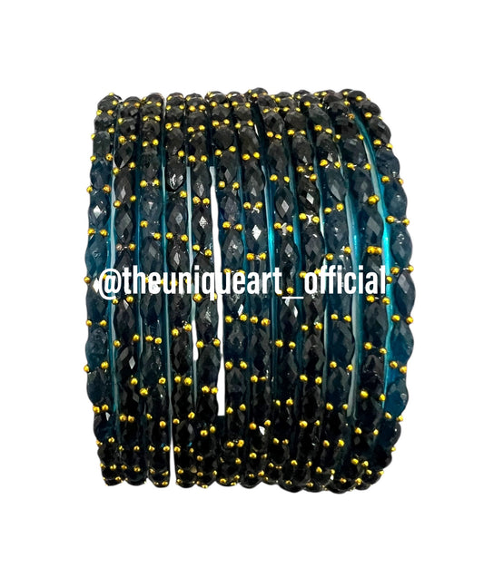 Peacock Raindrop Bangles (Morpankhi)