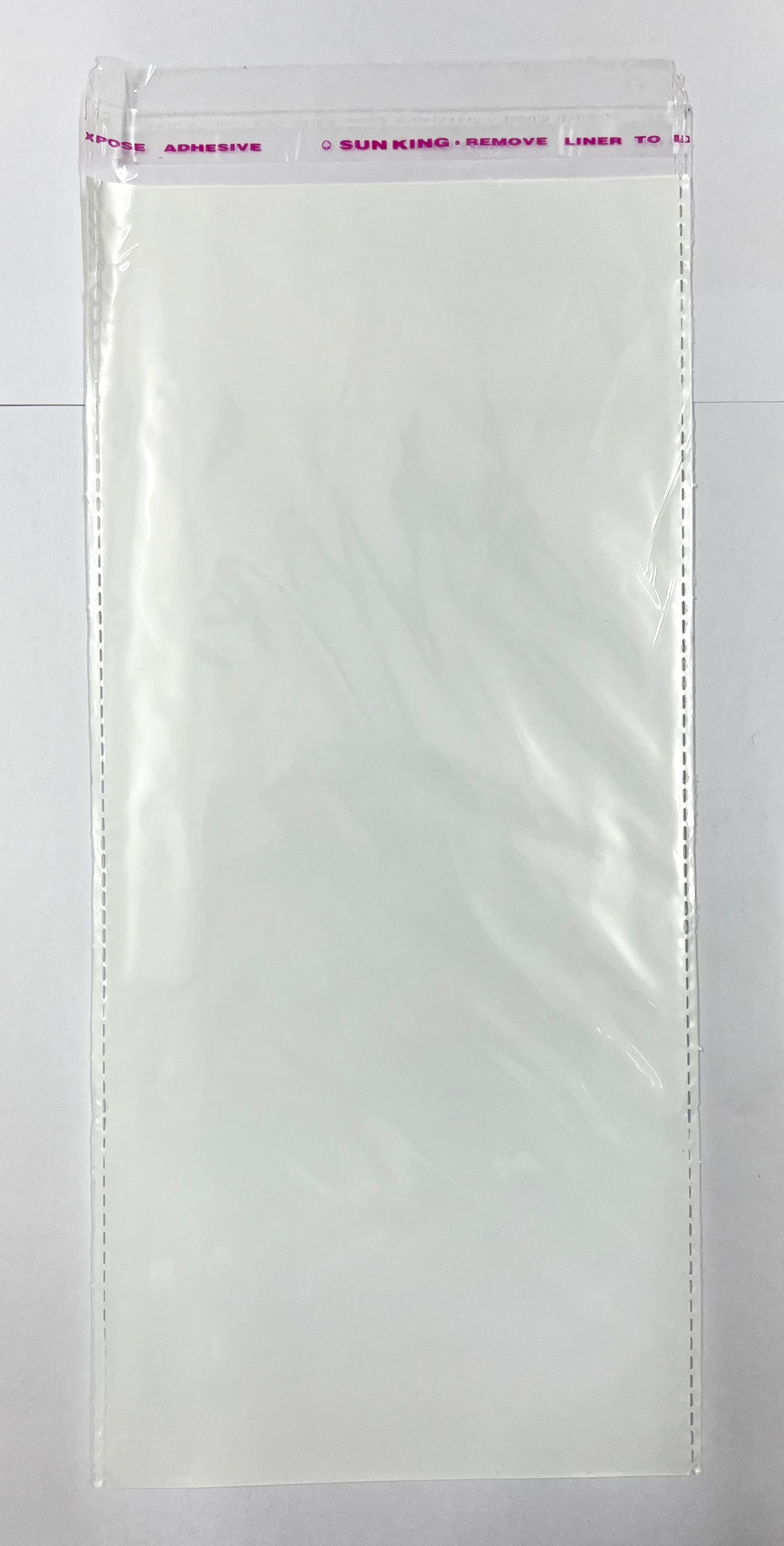 5x11 Inches White Background Plastic Bag