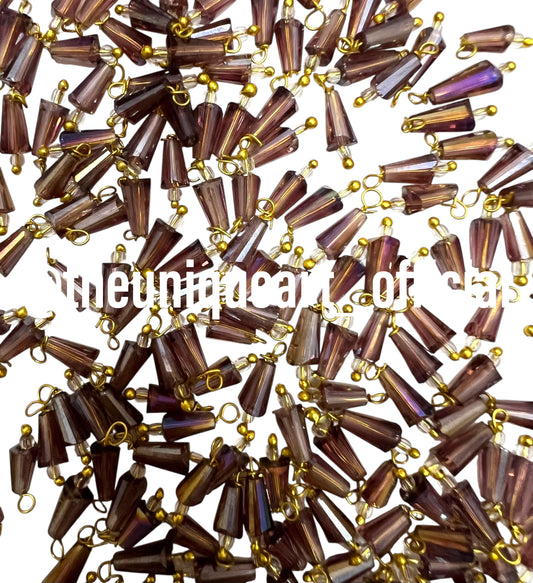 Wine Pencil Hanging Beads 4x8mm