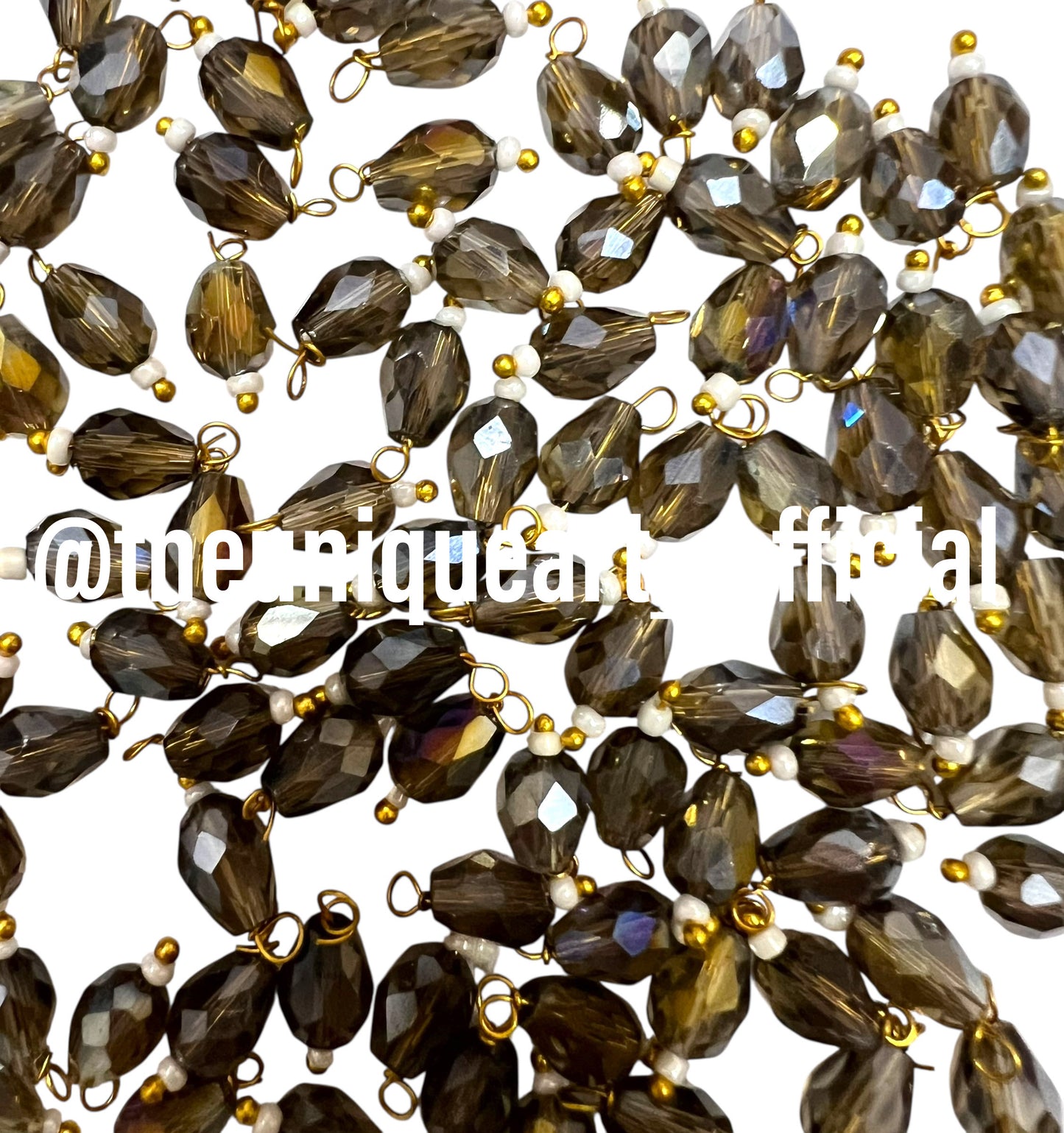 Mehendi Drop Hanging Beads 6x8mm
