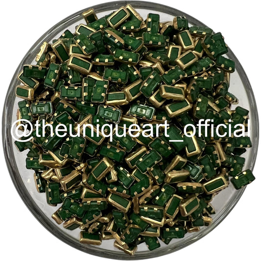 SP Green 2.5x5 Small Rectangle