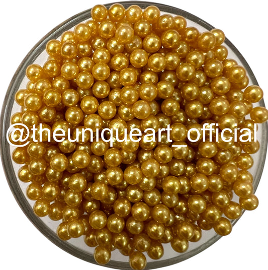 4mm Beige High Quality No Hole Beads